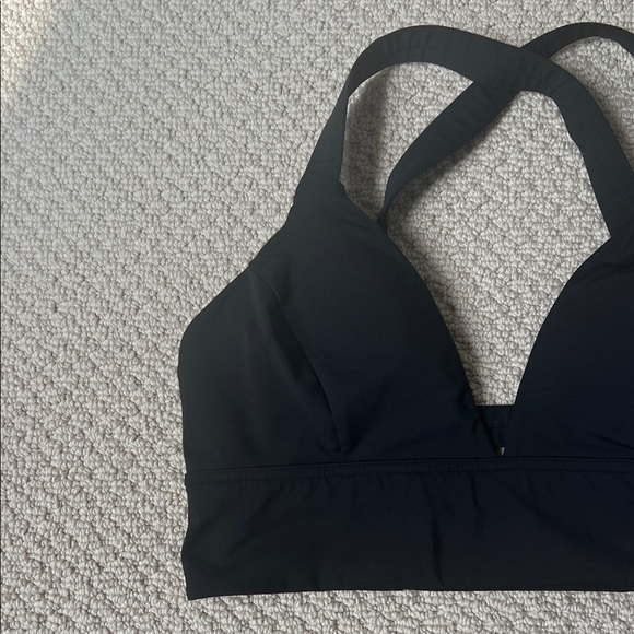 Lululemon Athletic Black Cross-Strap Bra - Picture 2 of 5